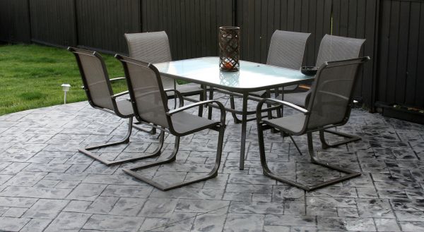 Backyard Concrete Stamping in Snohomish